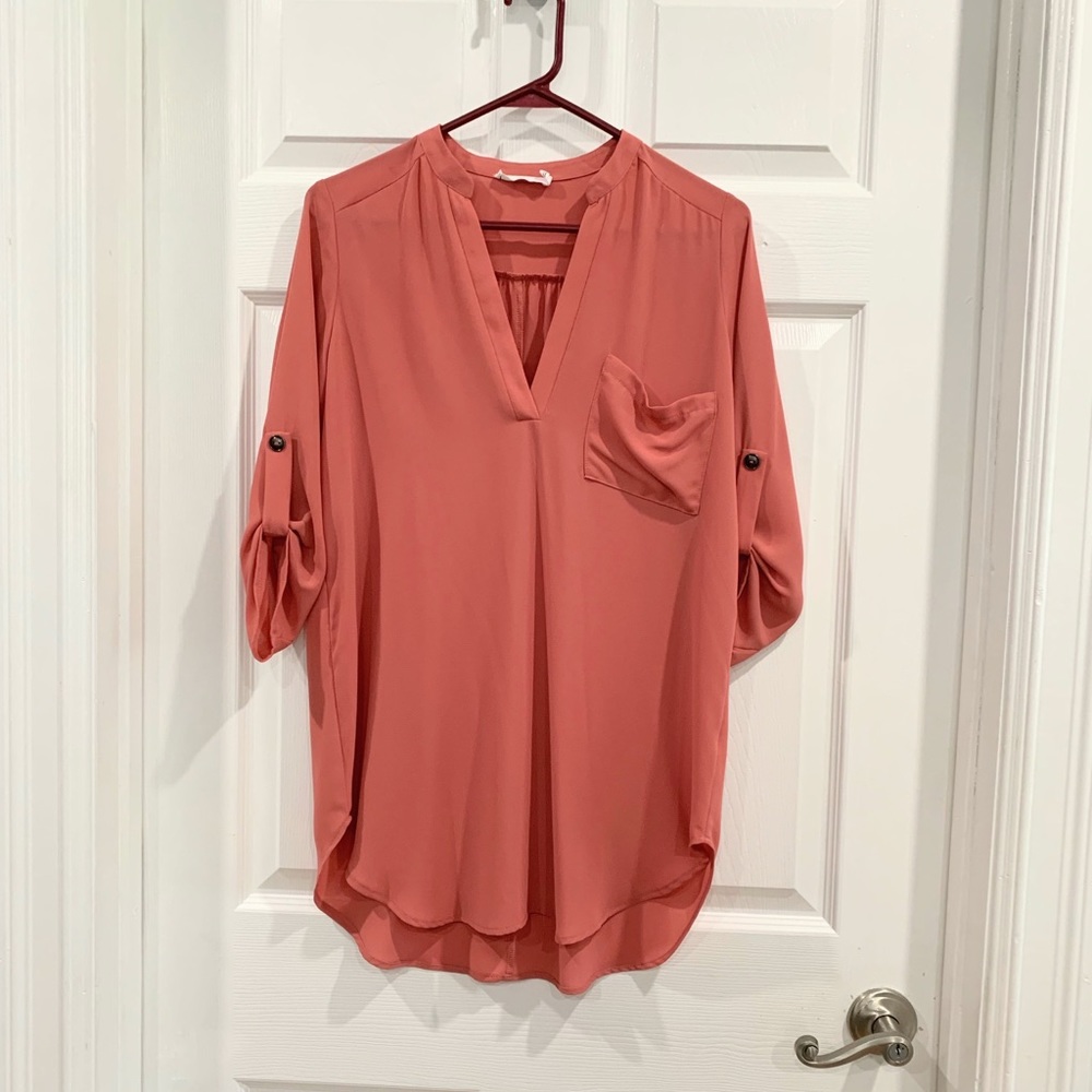 Rush Women’s Pink Salmon Blouse Size XS